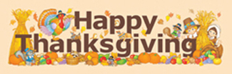 Picture of Banner happy thanksgiving 45 x 12  horizontal