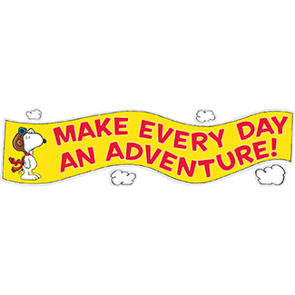 Picture of Peanuts flying ace motivational  banner