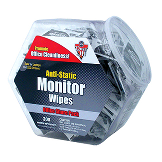 Picture of Anti static monitor wipes 200ct tub