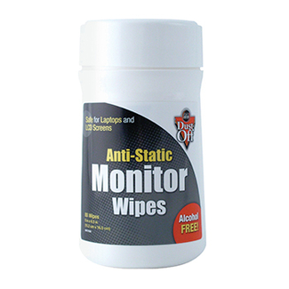 Picture of Anti static monitor wipes 80 ct  canister