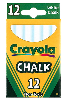 Picture of 12 sticks - tuck box white chalk