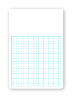 Picture of Single 1/2in graph dry erase board  11 x 16