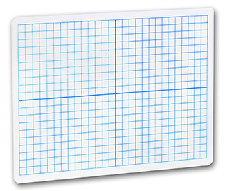 Picture of X y axis dry erase boards 12/pack