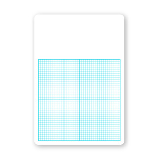 Picture of Flipside 12pk 1/4in graph dry erase  boards class pack 11 x 16