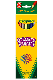 Picture of Crayola colored pencils 8 ct asst