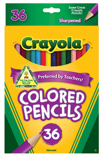 Picture of Crayola colored pencils 36ct asst