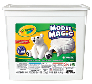 Picture of 2lb resealable bucket model magic  modeling compound