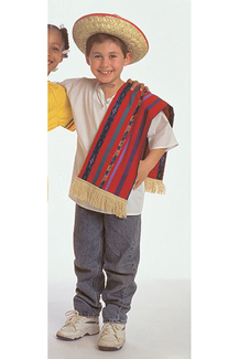 Picture of Ethnic costumes boys mexican shirt  hat & serape