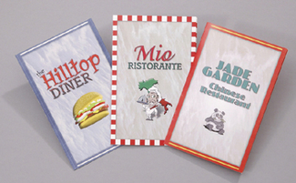 Picture of Set of three early reader menus