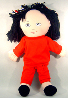 Picture of Dolls asian girl doll sweat suit