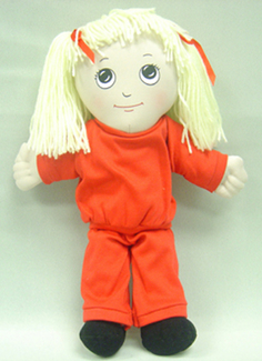 Picture of Dolls white girl doll sweat suit
