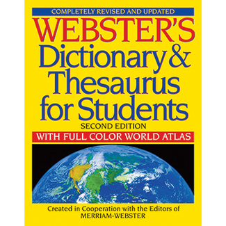 Picture of Websters dictionary & thesaurus for  students second edition