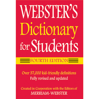 Picture of Websters dictionary for students
