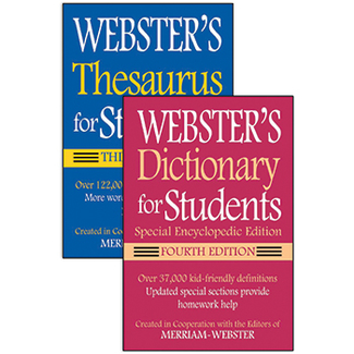 Picture of Websters dictionary & thesaurus for  students set