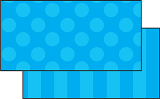 Picture of Blue sassy solids double sided  border