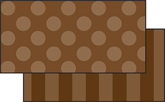 Picture of Brown sassy solids double sided  border