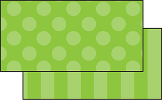 Picture of Green sassy solids double sided  border