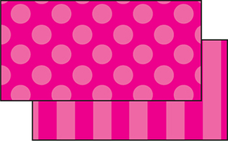 Picture of Pink sassy solids double sided  border