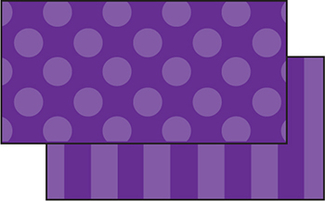Picture of Purple sassy solids double sided  border