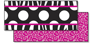 Picture of Zebra dot double sided border