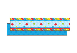 Picture of Blue chevron ribbon runners