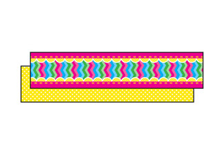 Picture of Multi color chevron ribbon runners