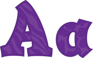 Picture of Sassy animal amethyst 5in sassy  fonts