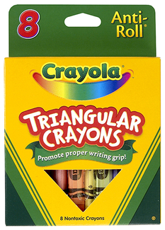 Picture of Crayola triangular crayons 8 count