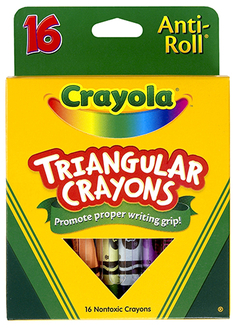 Picture of Crayola triangular crayons 16 count