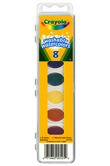 Picture of Washable watercolors 8 w/brush