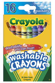 Picture of Crayola washable crayons 16ct reg  size