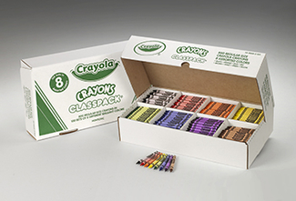 Picture of Crayola crayons classpacks 8 color  reg size 800 count