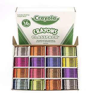 Picture of Crayola crayons classpacks 16 color  reg size 800 crayons