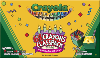Picture of Crayola crayons 64 color classpack  832 cnt