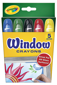 Picture of Crayola washable window crayons
