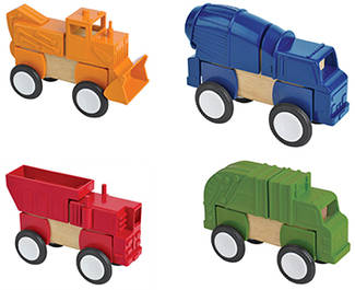 Picture of Block mates construction vehicles  set of 4