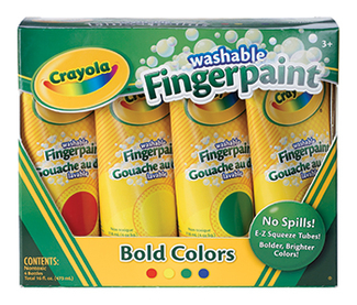 Picture of Washable fingerpaint 4ct primary  colors