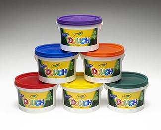 Picture of Crayola dough set of 6 tubs red  orange green yellow purple blue