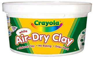 Picture of Crayola air dry clay 2.5 lbs white
