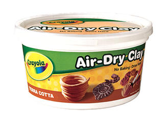 Picture of Crayola air dry clay 2 1/2lb terra  cotta