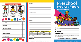 Picture of Preschool progress reports 10pk for  1 year olds