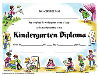 Picture of Kindegarten diploma 30pk  certificate