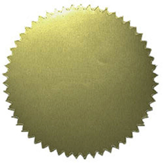 Picture of Stickers gold blank 50pk 2 diameter