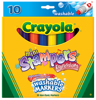 Picture of Expressions ministampers 10ct  washable markers