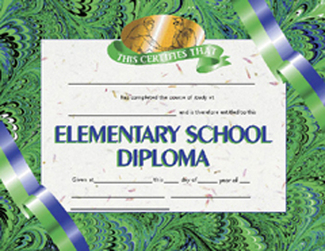 Picture of Diplomas elementary school 30 pk  8.5 x 11