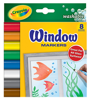 Picture of Crayola 8ct washable window markers