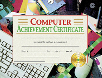 Picture of Computer achievement 30/pk 8.5x11  certificates