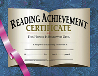 Picture of Certificates reading achievement 30  pk 8.5 x 11