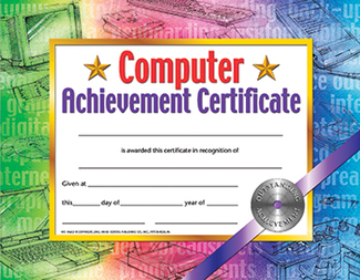 Picture of Certificates computer set of 30  achievement certificate