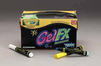 Picture of Crayola gel fx markers 80ct 8 color  classpack